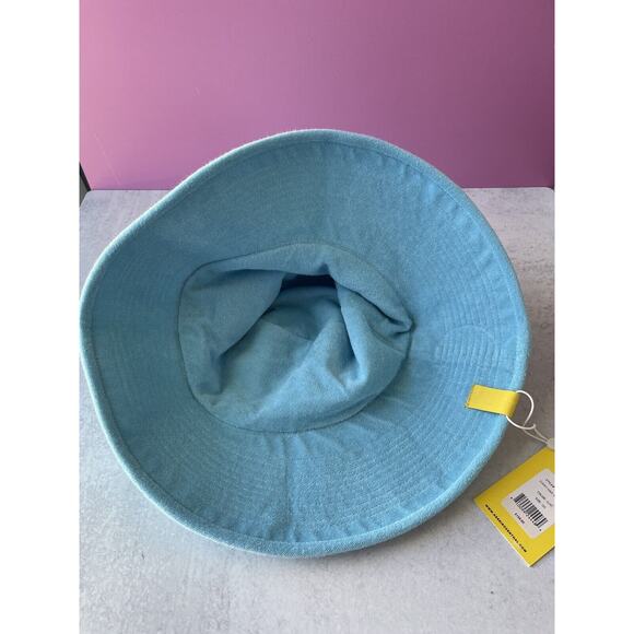Kerri Rosenthal Terry Cloth Sunny Daze Bucket Hat surf Blue heart anthropologie main image 5